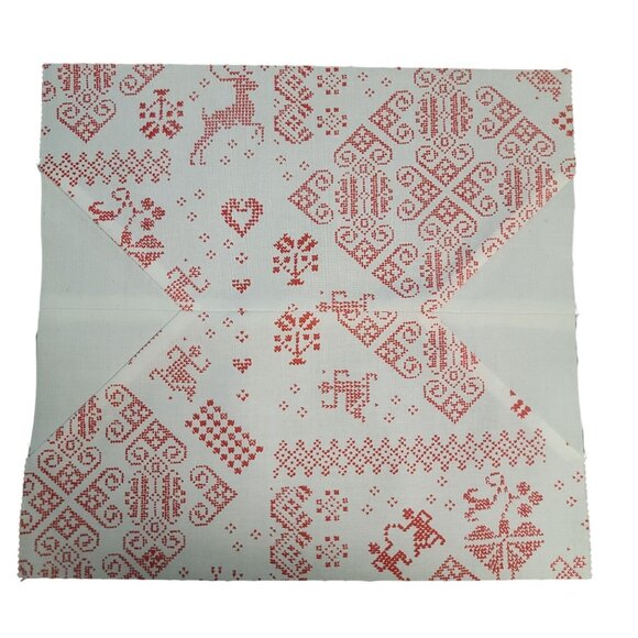 Snowball 14 Completed Quilting Blocks 10" Nordic Design Cotton Fabric Squares - Picture 7 of 16